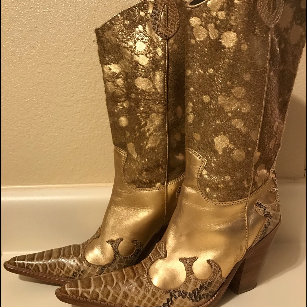 Metallic Boots
